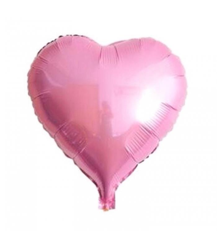Toptan Büyük Toz Pembe Kalp folyo balon