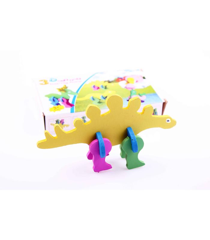 3D hayvan puzzle Dinozor
