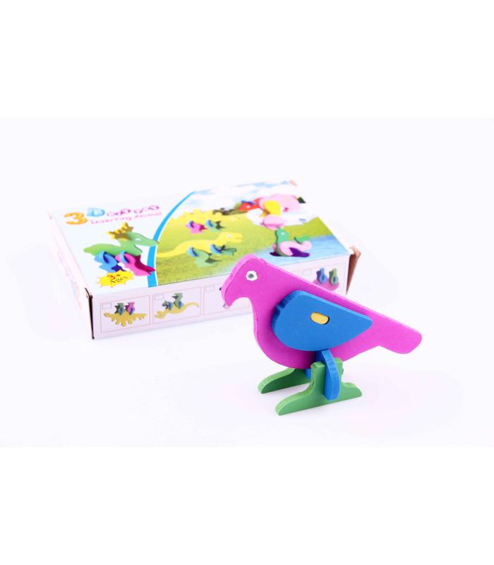 3D hayvan puzzle Papağan