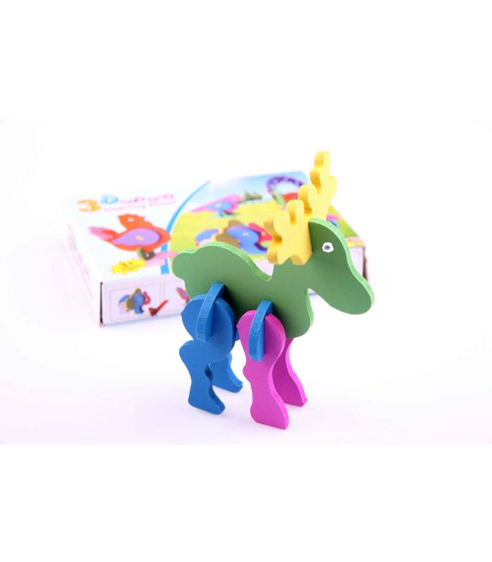 3D hayvan puzzle Geyik