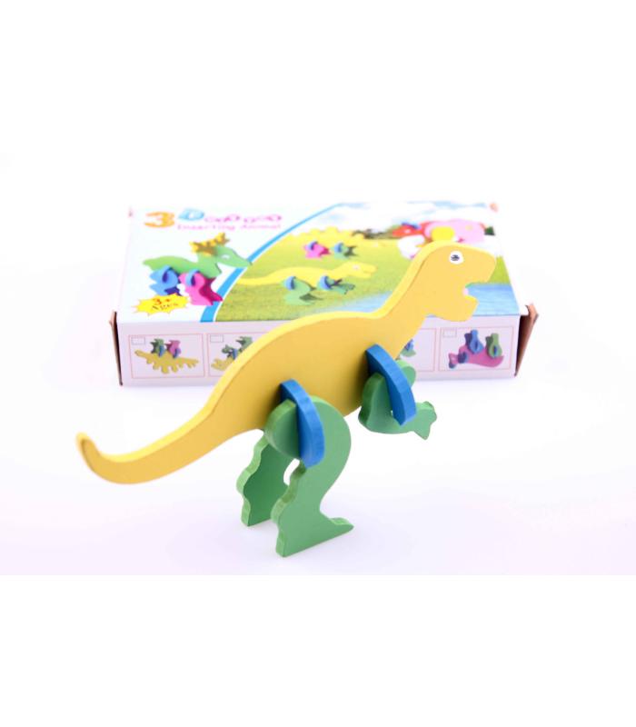 3D hayvan puzzle Dinozor