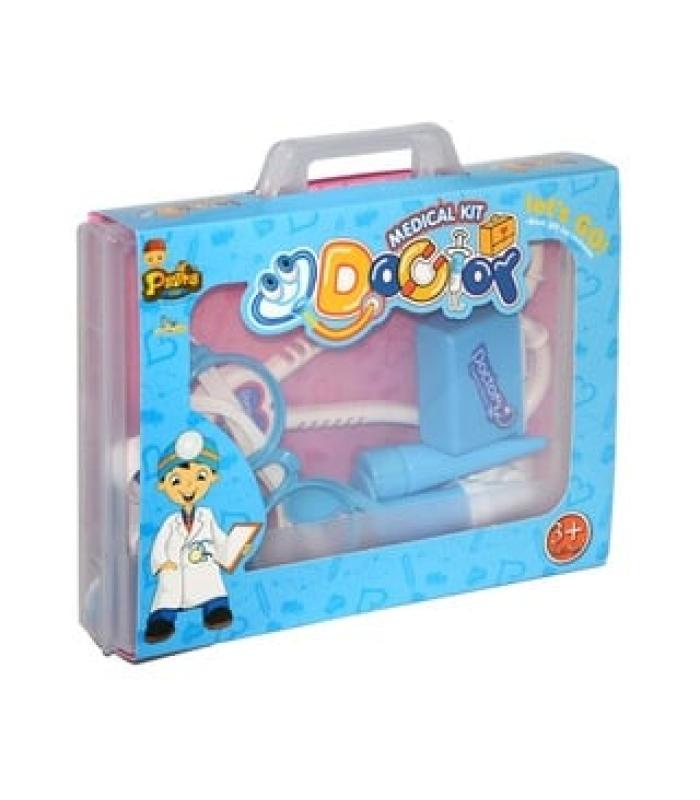 Toptan doktor seti oyuncak medical kit set mavi