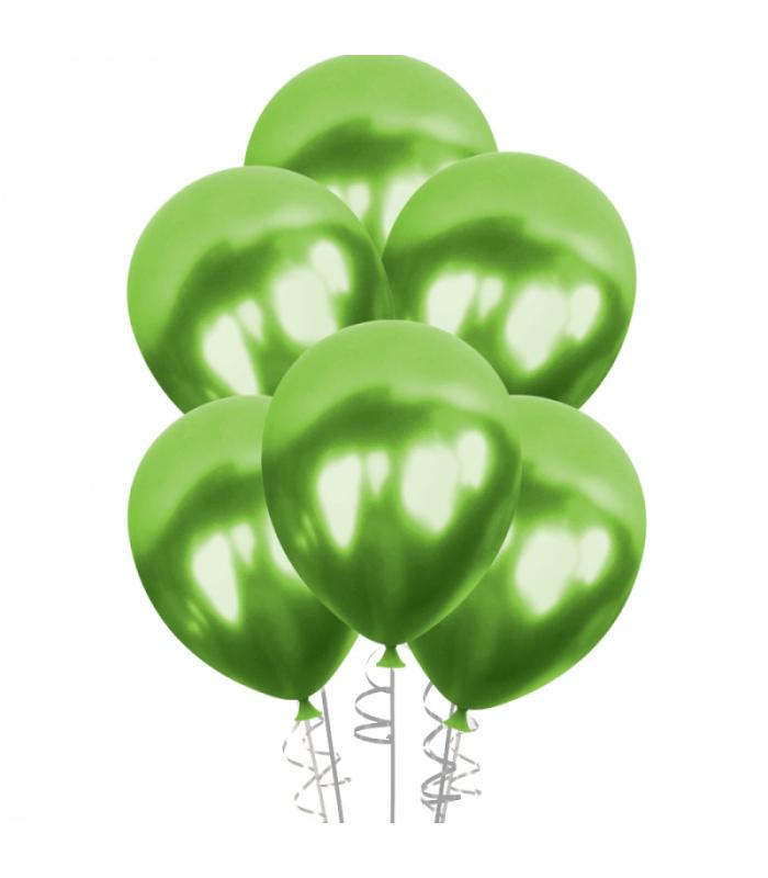 Toptan metalik Gemar balon Yeşil
