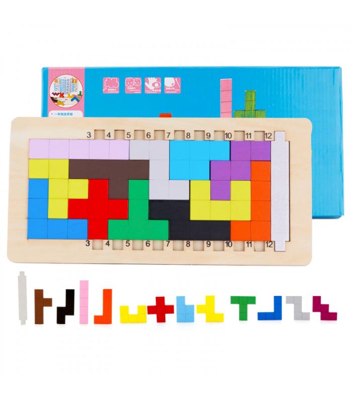 Toptan katamino cube puzzle eğitici oyuncak