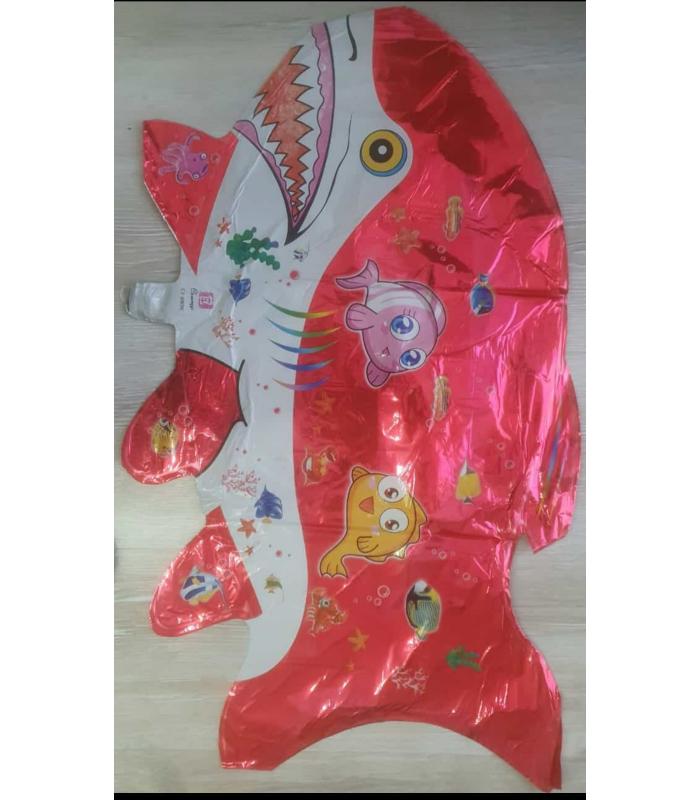 2023 Toptan büyük folyo balon Köpek balığı pembe