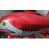 2023 Toptan büyük folyo uçan balon kırmızı düz köpek balığı