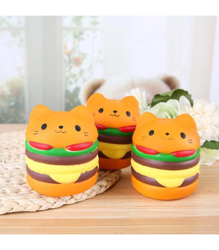 Hamburger kedi squishy