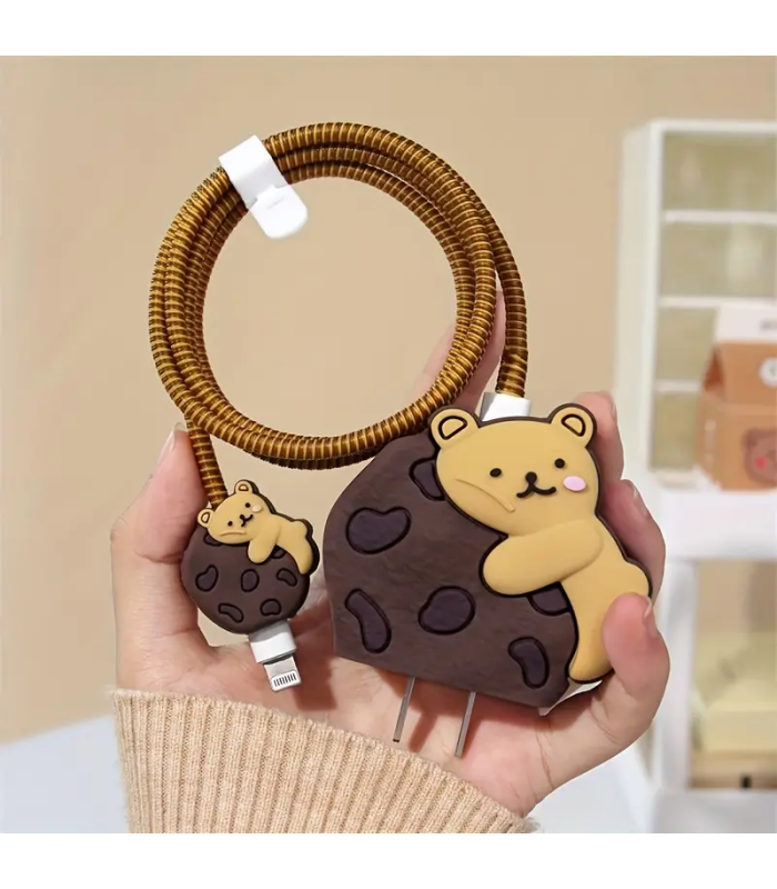 Toptan şarj başlığı & şarj koruyucu Cookies Bear