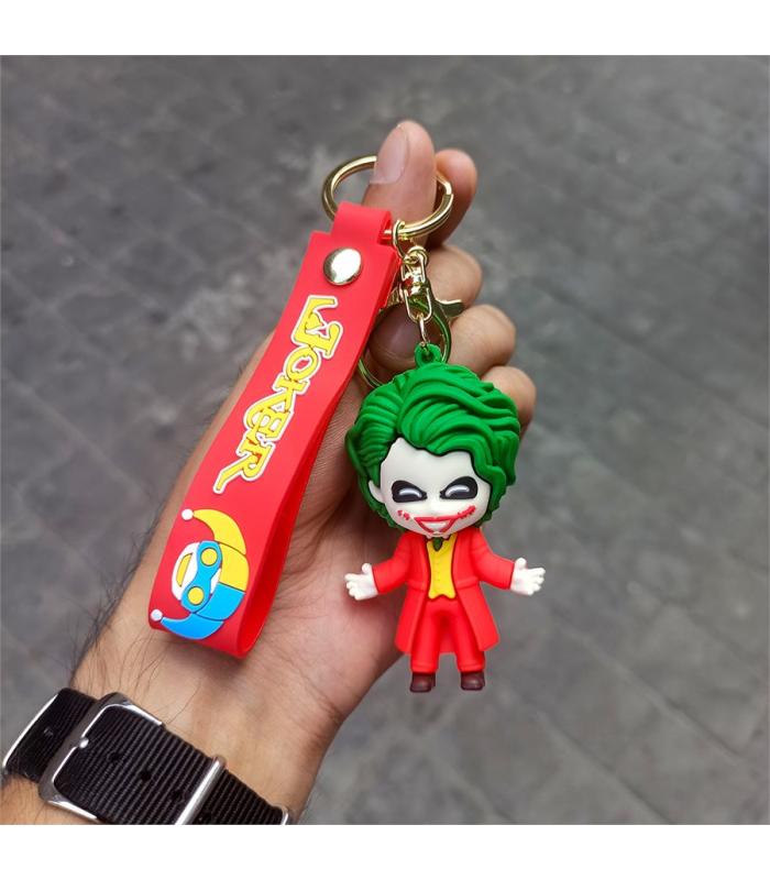 Kırmızı DC Joker - Smiley Silikon Anahtarlık