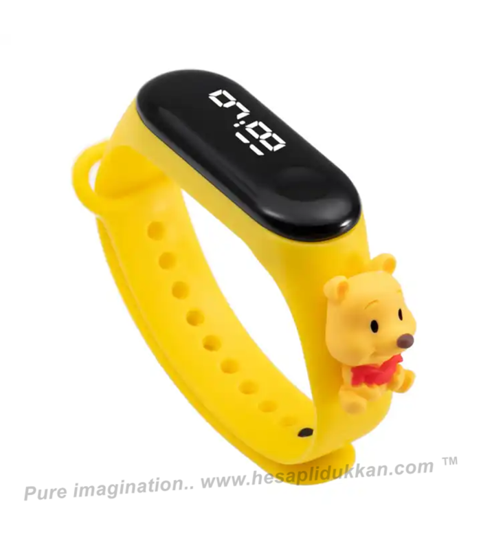 Toptan çocuk dijital saat Winnie The Pooh figürlü