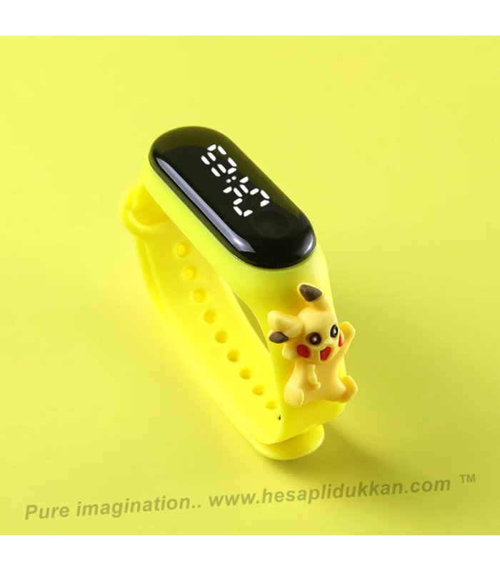 Toptan çocuk dijital saat Pikachu figürlü