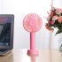 Taşınabilir ve Masa Üstü Şarjlı Telefon Standlı Mini Fan Pervane