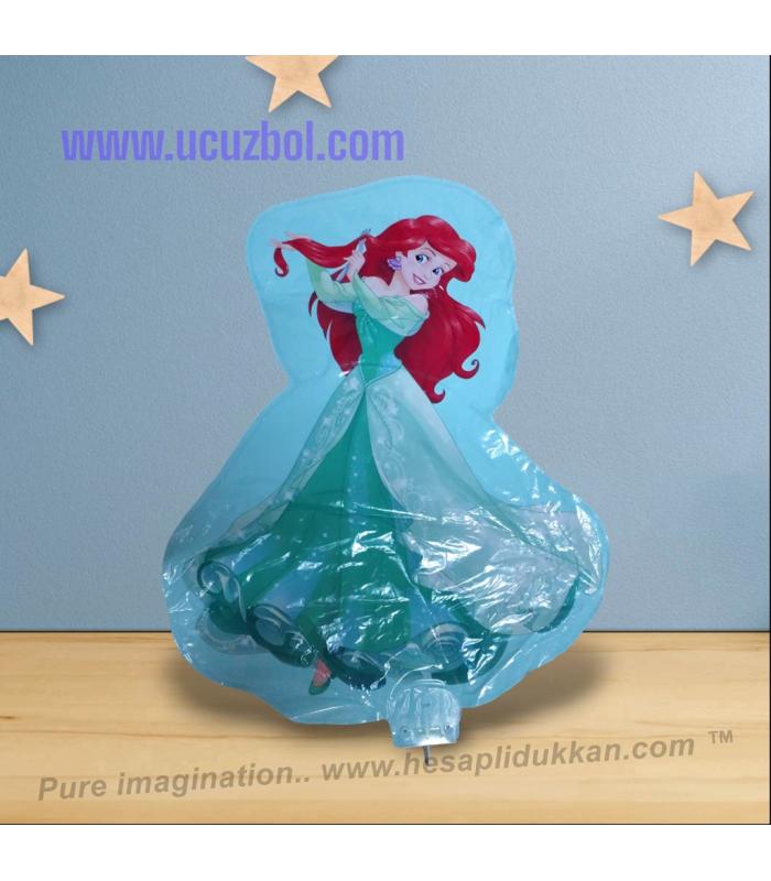 Toptan Sopalı Balon Çubuklu Folyo Balon Prenses