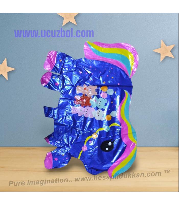 Toptan çubuklu sopalı folyo balon Unicorn Gökkuşağı At