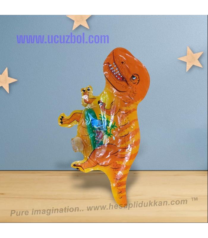 Toptan çubuklu sopalı folyo hayvanlı balon Şirin Dinozor