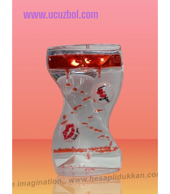 Toptan Dekoratif Yunus Balığı Tasarımlı Love Jel Kum Saati