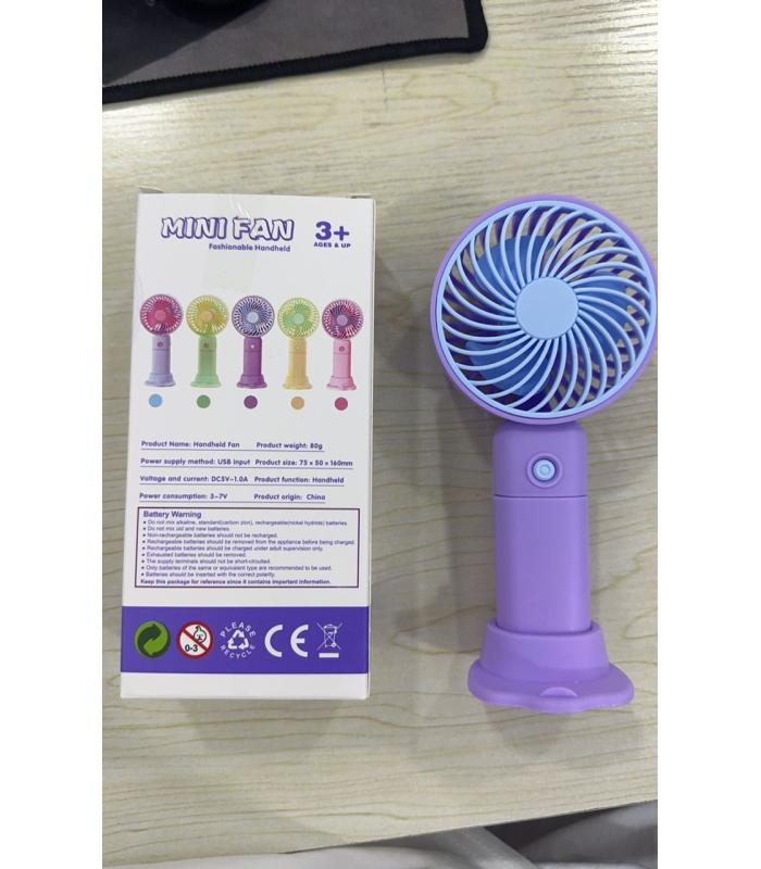 Toptan Mini Şarj Edilebilir Fan Promosyon Logo Baskı Uygulama