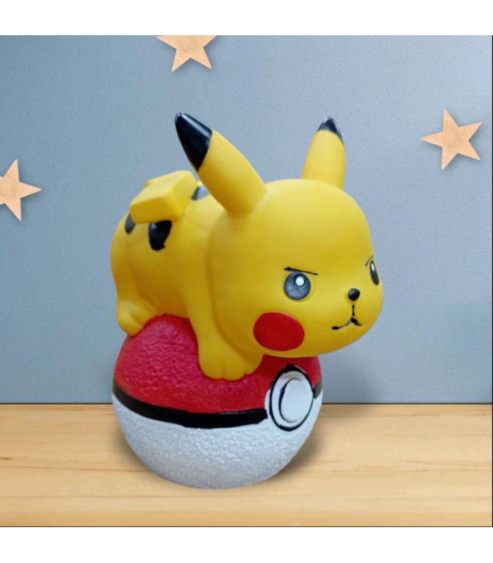 Topan pikachu toplu pokemon kumbara ışıklı altı açılır kapaklı