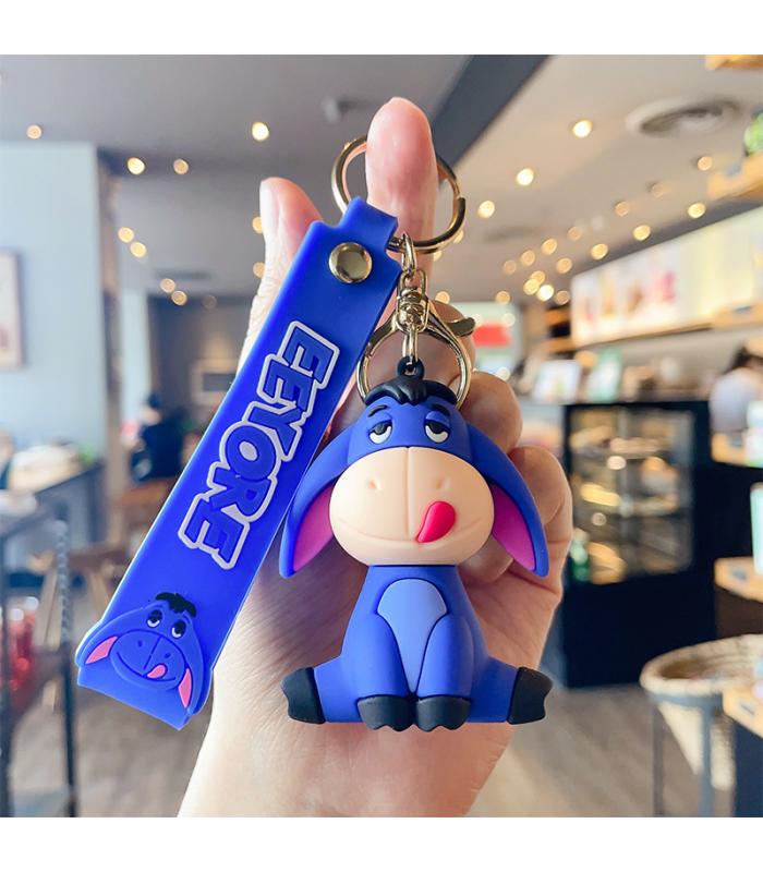 Toptan silikon figür anahtarlık sevimli Eeyore