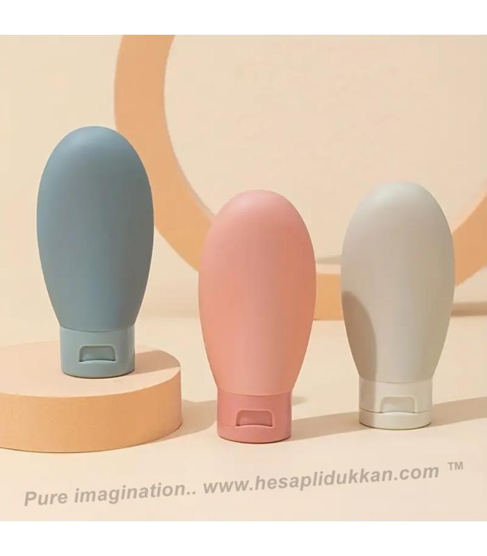 Toptan Seyahat Tipi Doldurulabilir Krem Şampuan Kutusu 3 Lü set