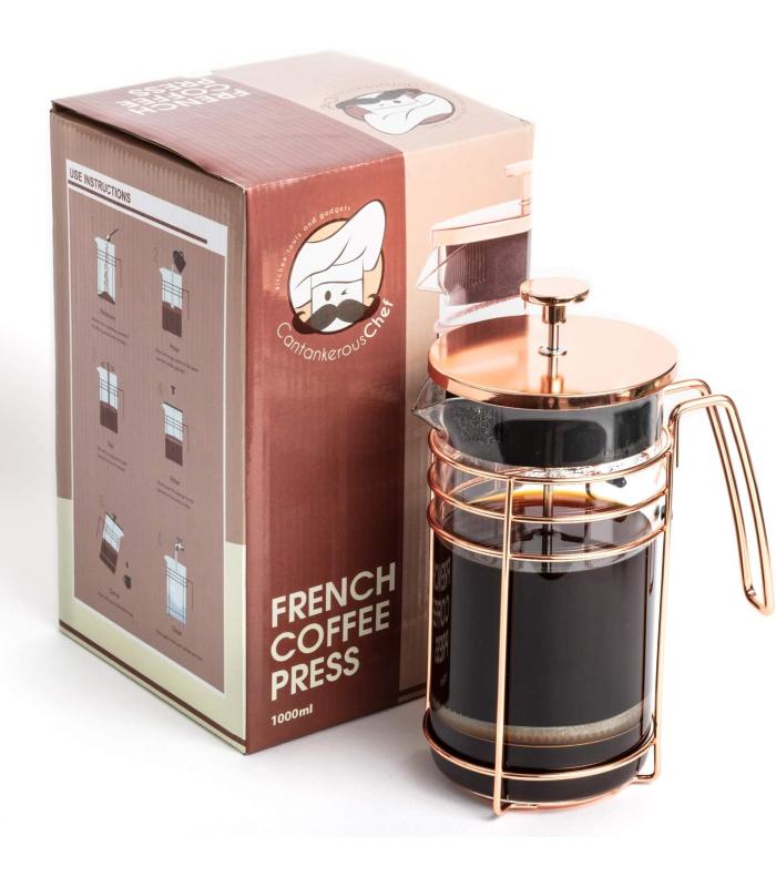 Toptan French Press Bitki Çay Demleme Gül Rengi