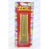 Toptan stick pasta mumu 14 cm metalik sarı