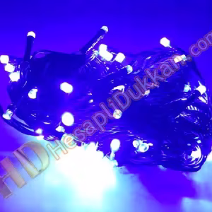 10 metre hareketli ışık 100 led yılbaşı ışıkları mavi