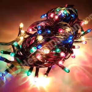 100 led karışık renk yeşil kablo fonksiyonel yılbaşı ışıkları