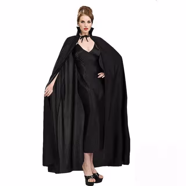 120 cm Siyah Yakalı Pelerin Toptan