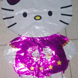 2022 Toptan büyük folyo balon ayaklı elbiseli hello kitty