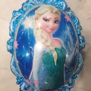 2022 Toptan büyük folyo balon mavi frame frozen elsa
