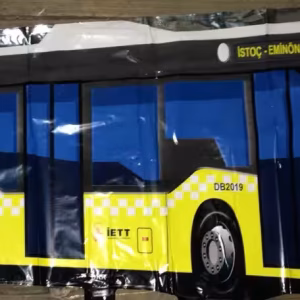 2022 Toptan büyük folyo balon sarı otobüs