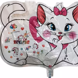 2022 Toptan küçük folyo balon beyaz kedi