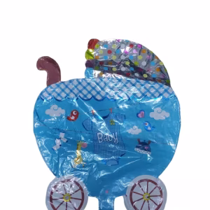 2022 Toptan küçük folyo balon mavi bebek arabası