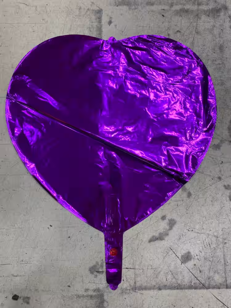 2023 Toptan Küçük folyo uçan balon lila kalp