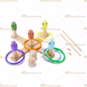 3 in 1 ahşap eğitici oyuncak seti