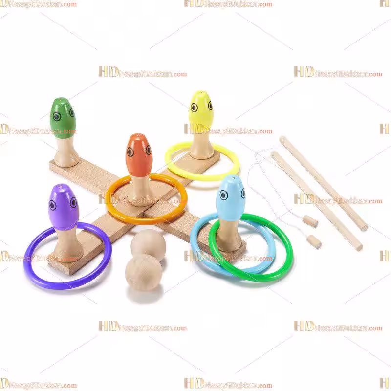 3 in 1 ahşap eğitici oyuncak seti