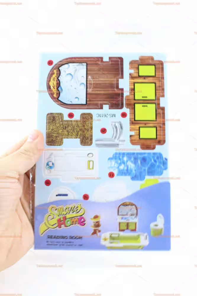 3D Karton puzzle banyo seti