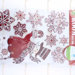 3D yılbaşı sticker duvar süsü