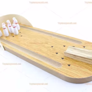 Ahşap bowling oyunu masa üstü promosyon oyuncaklar