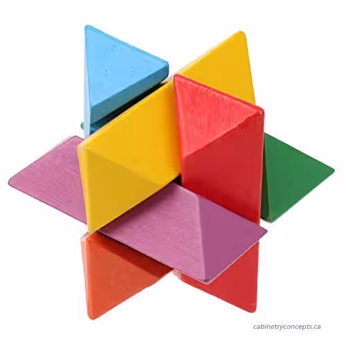 Ahşap Eğitici Oyuncak Bulmaca Zeka Gelişimi Yapboz Puzzle Yıldız