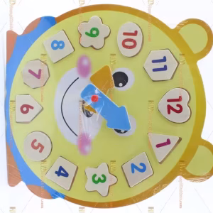 Ahşap eğitici oyuncak saat puzzle TOY6872