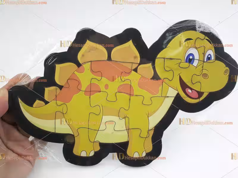 Ahşap puzzle toptan dinozor