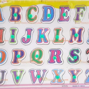 Ahşap toptan eğitici oyuncak puzzle harfer alfabe