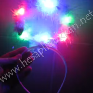 Altı led ışıklı hare melek taç R81