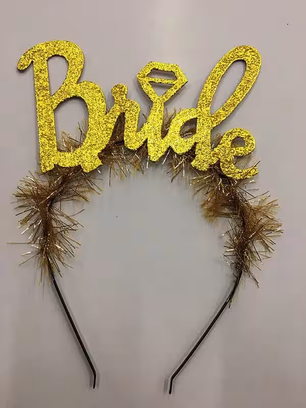 Altın Bride Parti Taçı bekarlığa veda