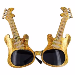 Altın Gitar Parti Gözlüğü Toptan