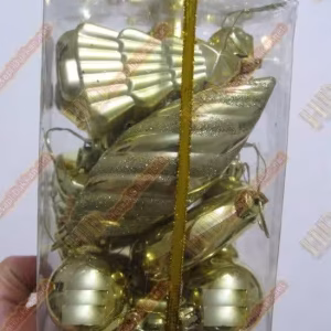Altın sarısı paket yılbaşı süsleri R239