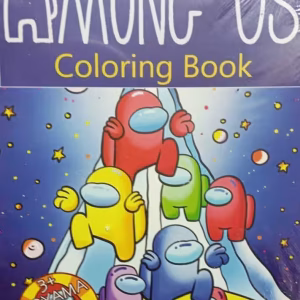 Among Us Boyama Kitabı Sticker Maske 3 ü 1 Arada 16 Sayfa