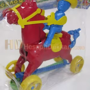 Atlı kovboy çınçın tekerlekli toptan